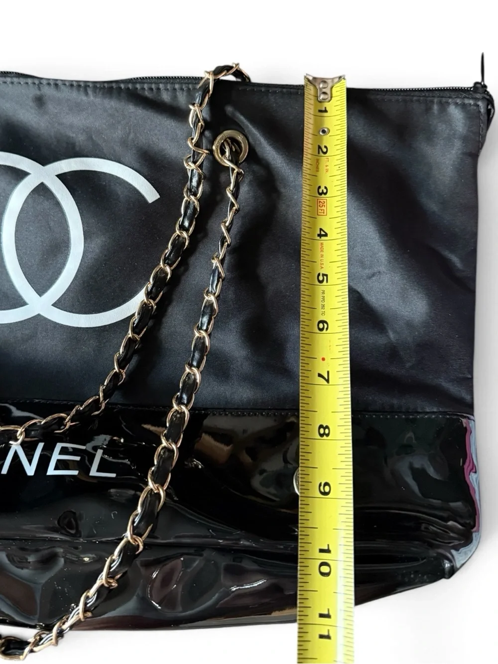Authentic Chanel Beaute Black Nylon VIP Gift Tote Bag 90s